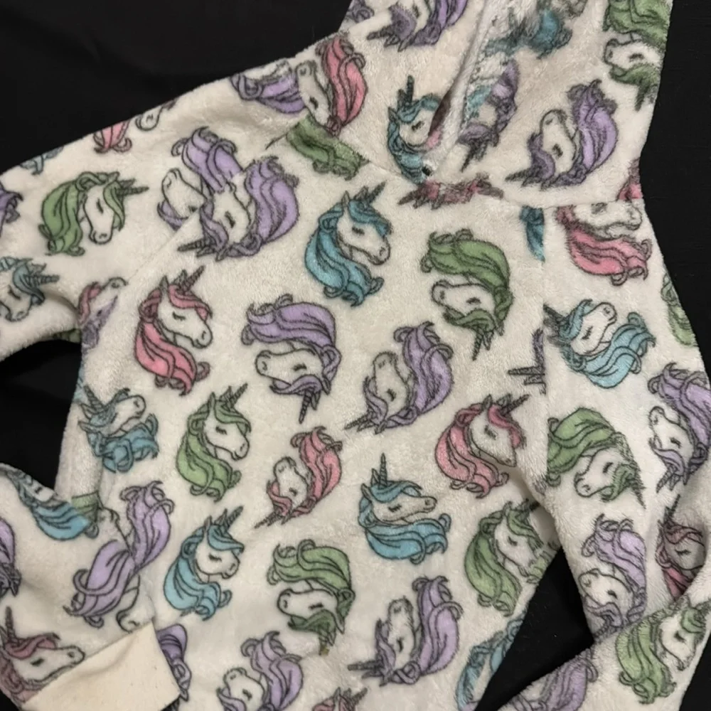 Girls Unicorn Fleece Sweatshirt - Picture 2 of 2